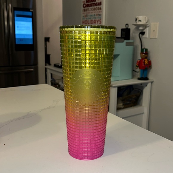 NWT Yellow and Pink Tumbler - Picture 1 of 6
